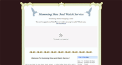 Desktop Screenshot of hummingshoeandwatchservice.com